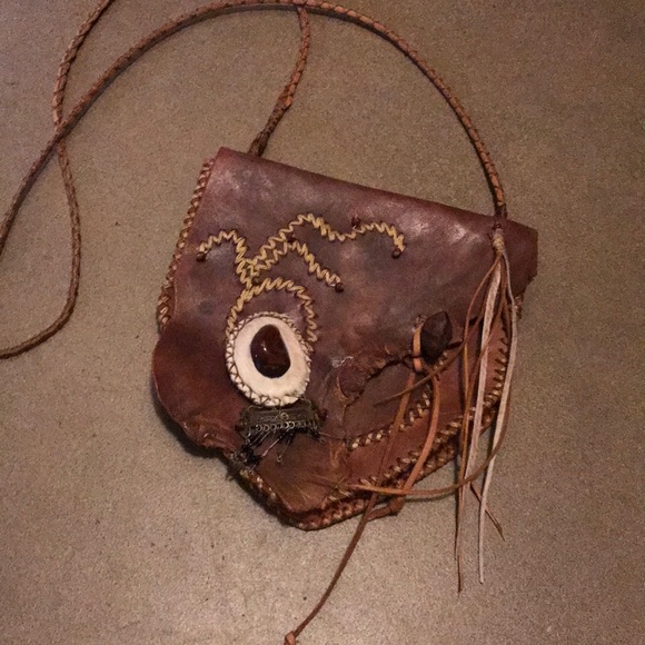 Bag hand made leather made in Brazil - Picture 3 of 8